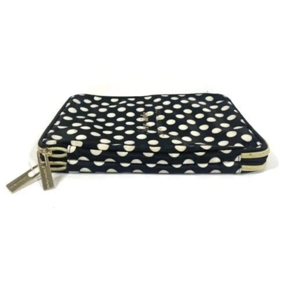 Tartan + Twine Multi Purpose Large Polka Dot Double Zip Organizer